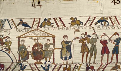 William, with Robert de Mortain and Bishop Odo Orders Fortifications to be Built at Hastings by Unbekannt Unbekannt